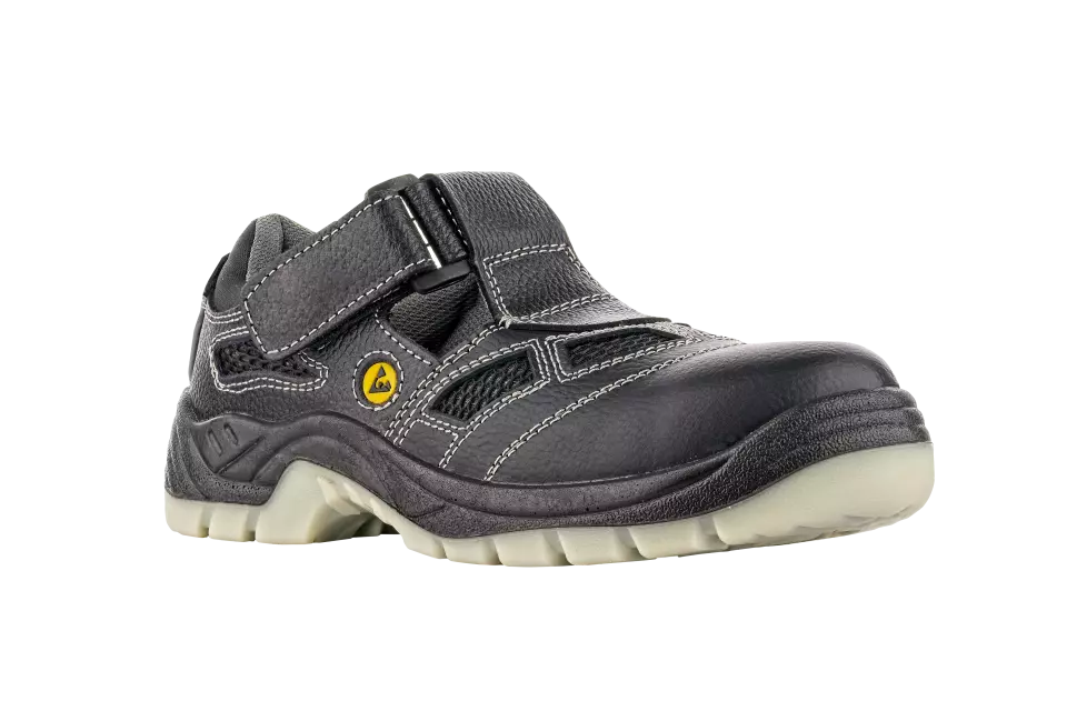 VM Footwear 2885S-S1ESD, BERN Safety Sandals, S1, White/Grey, image 2, gallery thumbnail