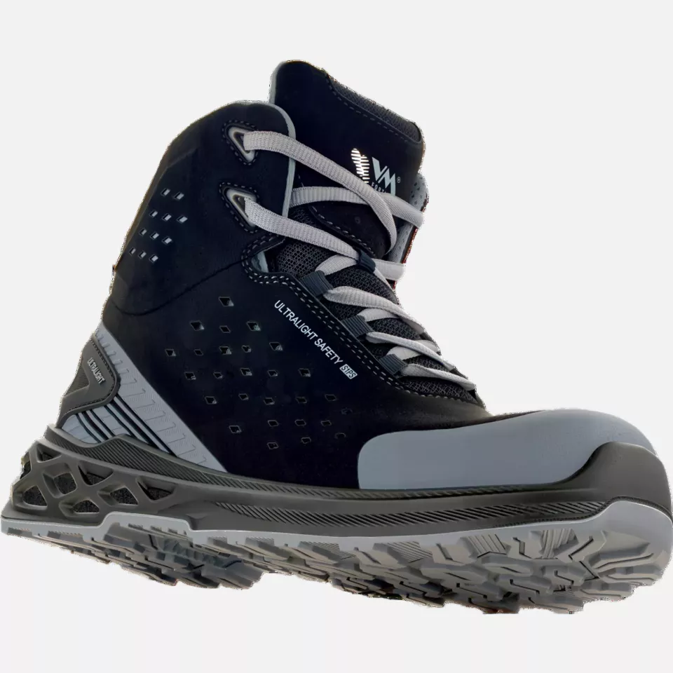 VM Footwear 3660-S1PSESD, BERLIN Sicherheitsstiefel S1P ESD, Schwarz, image 3, gallery thumbnail