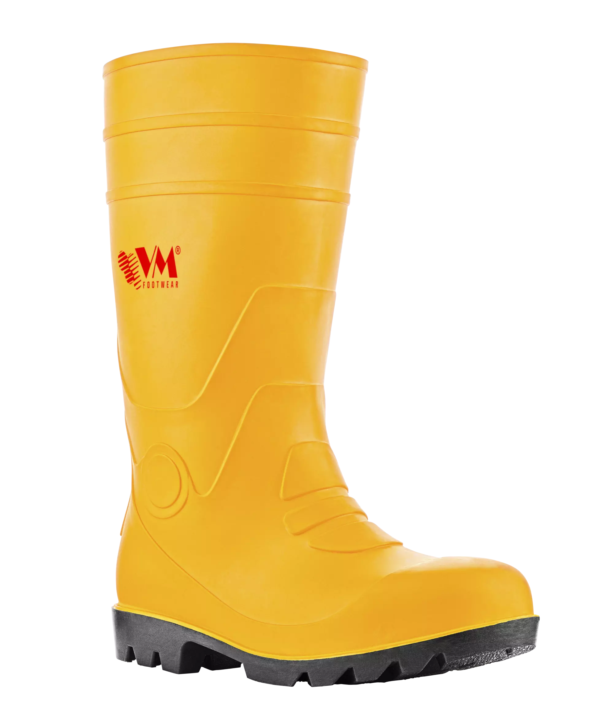 VM Footwear 1002-S5, SAPPORO Safety Rubber Boots, S5, Yellow/Black, image 1