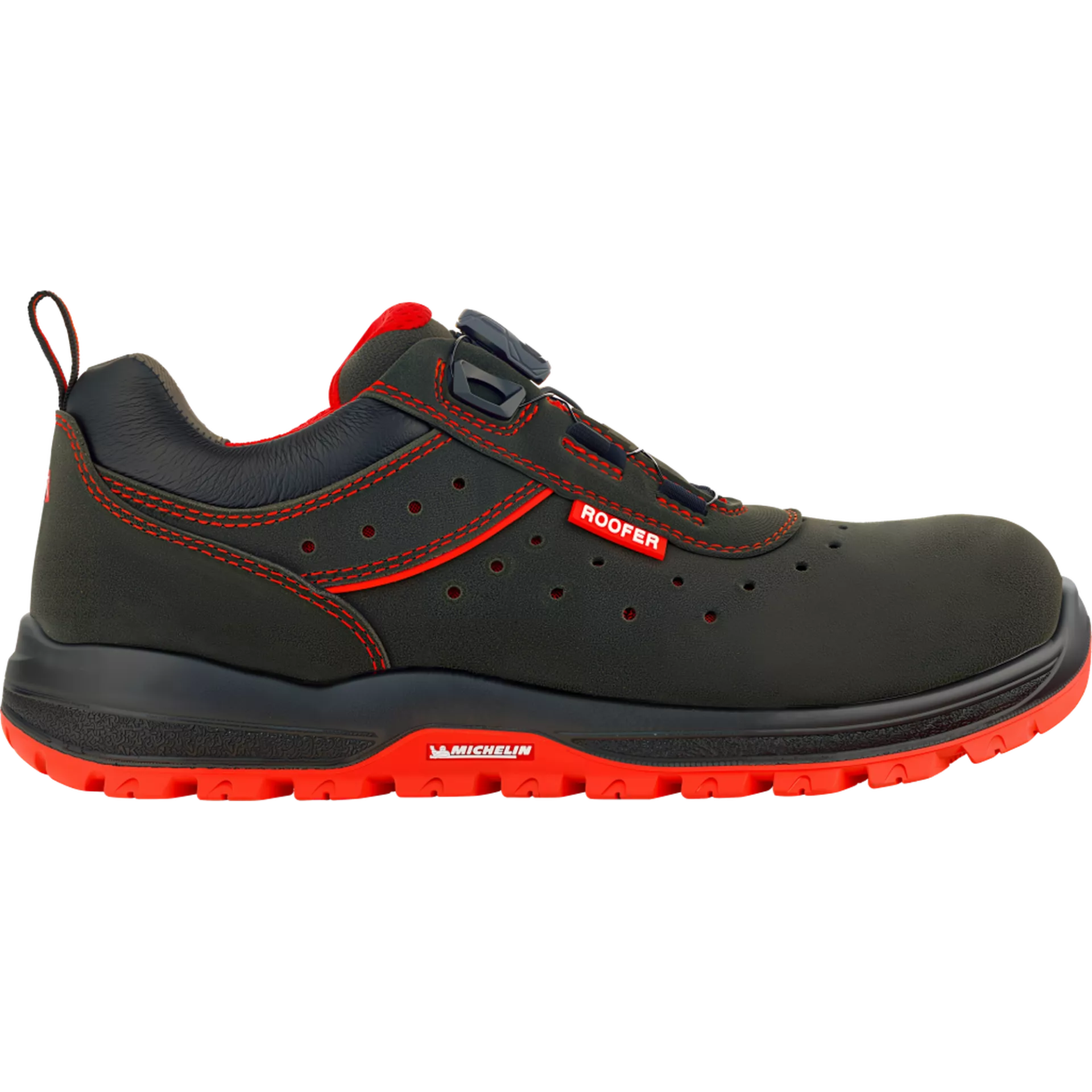 VM Footwear 8195-O1PLBOA, NORIMBERK BOA Berufsschuhe, Schwarz/Rot, image 5