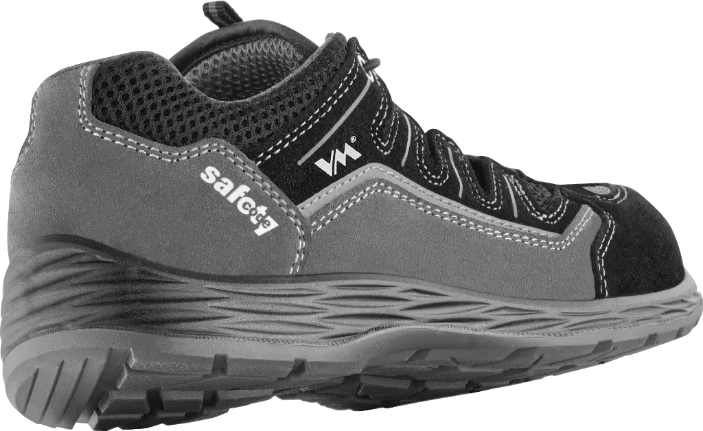 VM Footwear 2035-S1PLESD, BOLOGNA Safety Sandals, S1P, Black/Gray, image 2