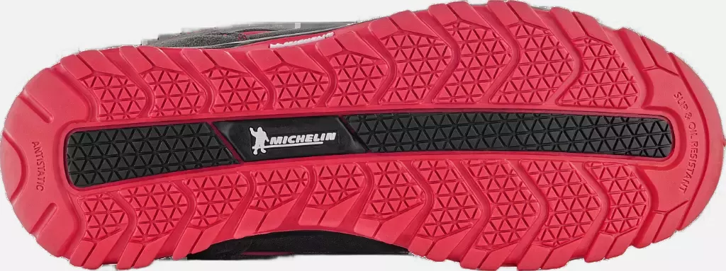 VM Footwear 8190-O1PL, BONN ROOFER Safety Ankle Shoes, O1, Black/Red, image 3