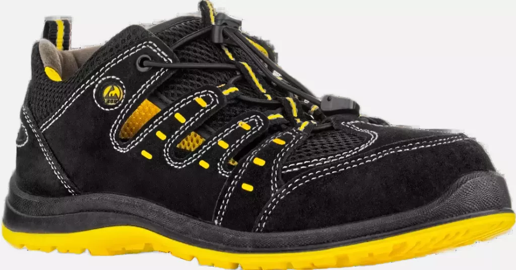 VM Footwear 2115-S1ESD, MEMPHIS Safety Sandals, S1, Black/Yellow, image 1