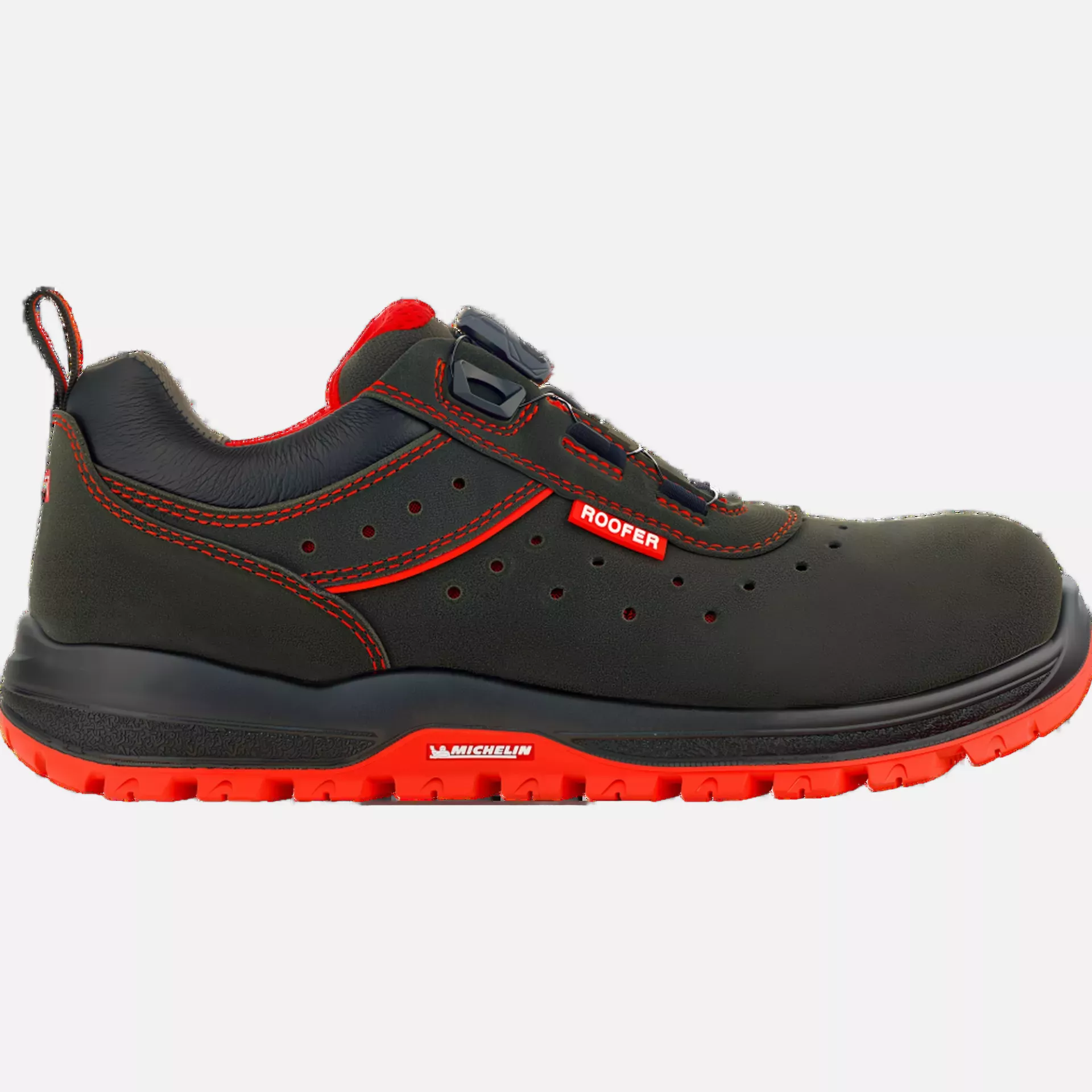 VM Footwear 8195-O1PLBOA, NORIMBERK BOA Occupational Shoes, Black/Red, image 5