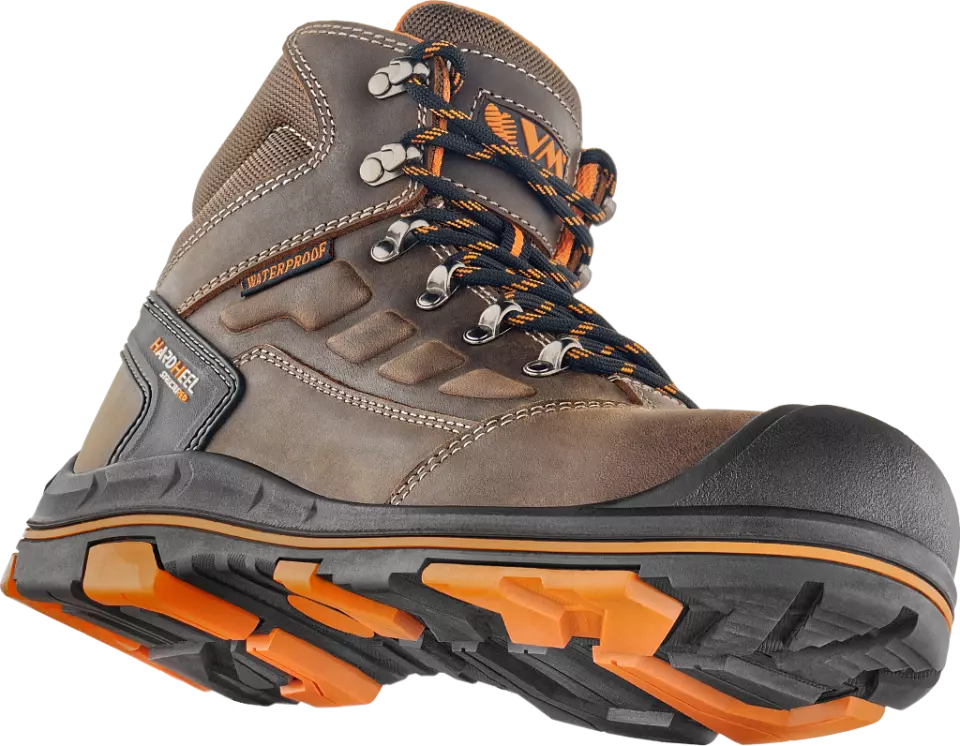 VM Footwear 2550-O6ESD, STUTTGART Berufsknöchelschuhe O6 ESD, Braun/Schwarz, image 6, gallery thumbnail