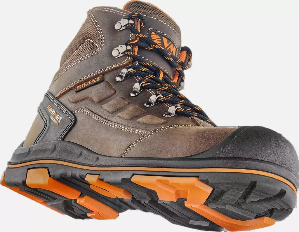 VM Footwear 2550-O6ESD, STUTTGART Occupational Ankle Shoes, O6 ESD, Brown/Black, image 6