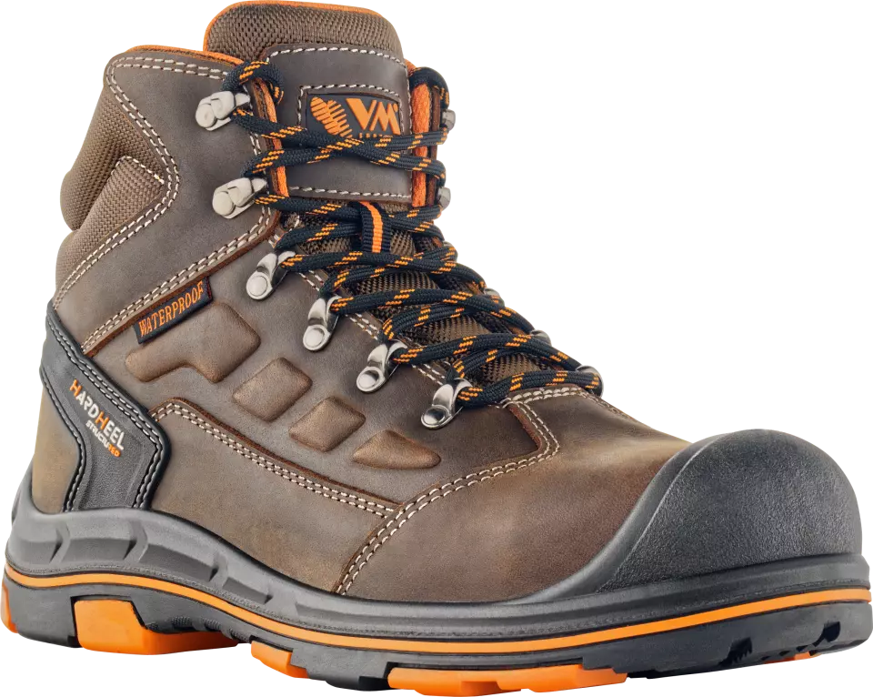 VM Footwear 2550-O6ESD, STUTTGART Berufsknöchelschuhe O6 ESD, Braun/Schwarz, image 1, gallery thumbnail