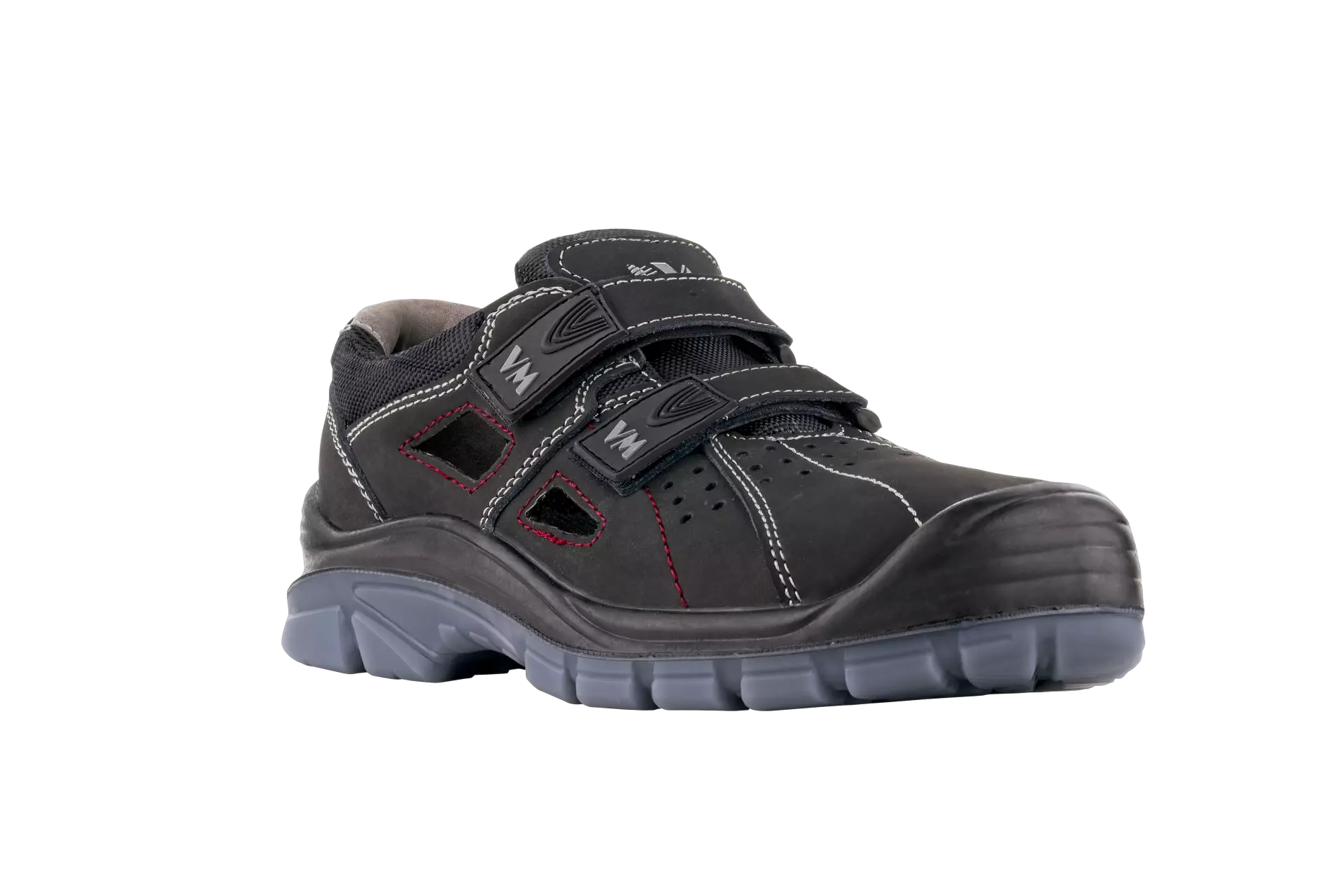 VM Footwear 5115-S1P, LINCOLN Safety Sandals, S1P, Black/Gray