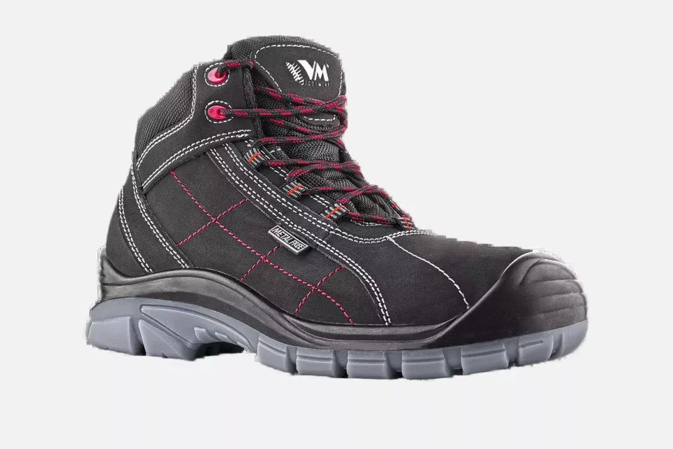 VM Footwear 5130-S3, OXFORD Safety Ankle Shoes, S3, Black/Gray, image 1, gallery thumbnail