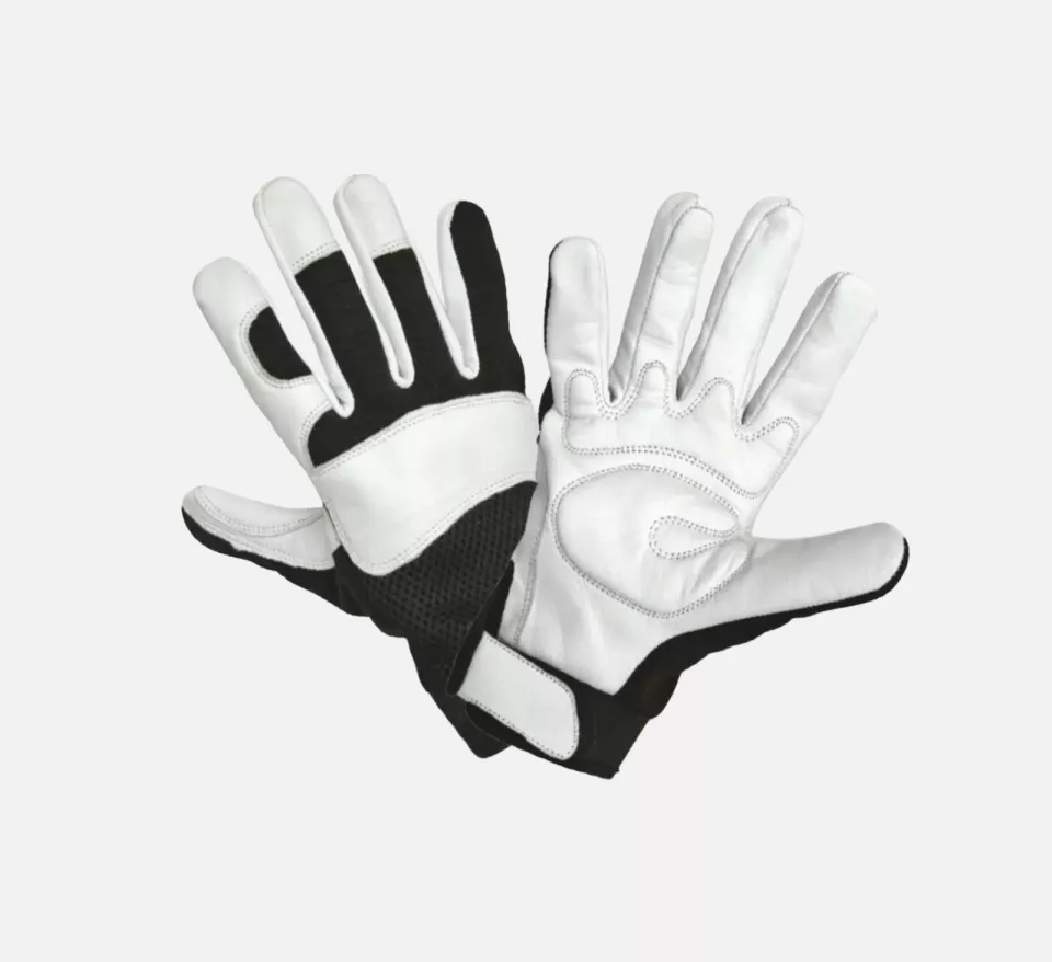 VM Footwear 2140, Protective Work Gloves, White/Black, image 1, gallery thumbnail