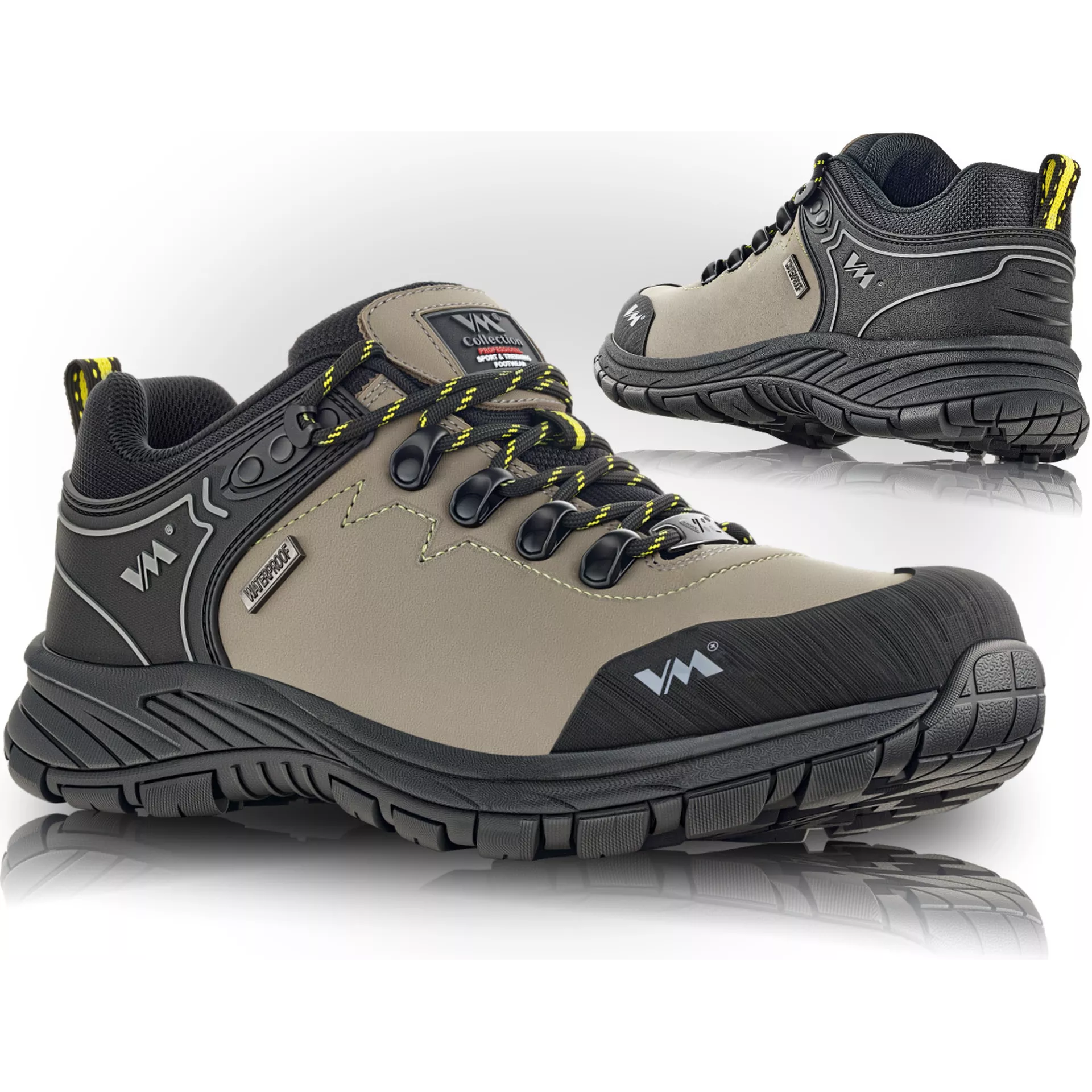 VM Footwear 4325-O6, MONTEVIDEO Berufsschuhe, Schwarz/Grau