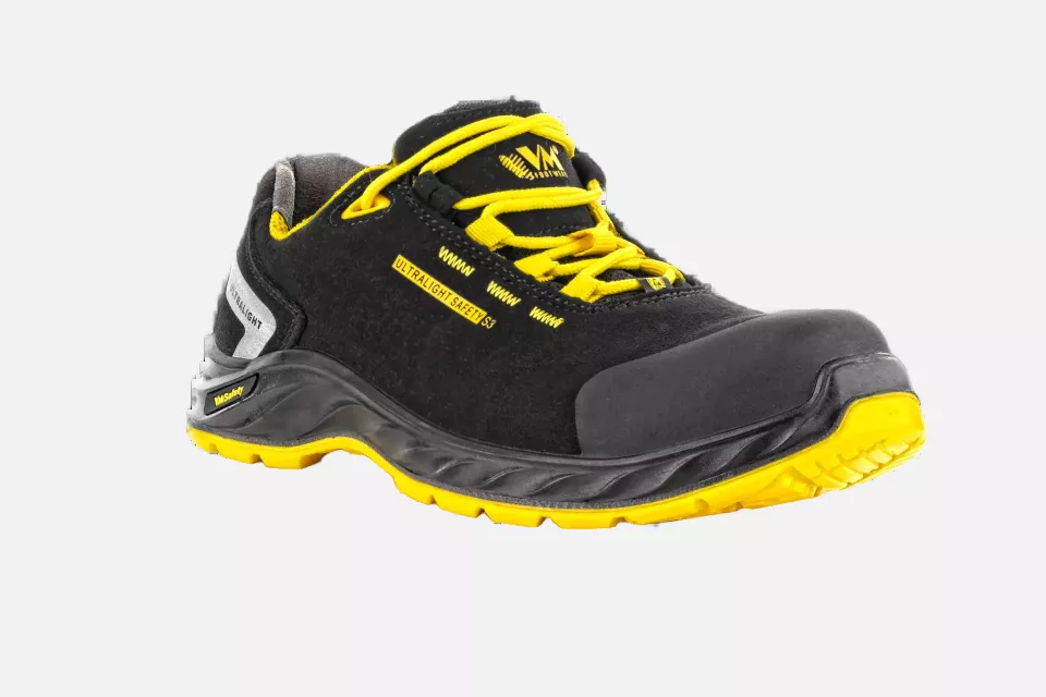 VM Footwear 2295-S3ESD, CALIFORNIA Safety Low Shoes, S3, Black/Yellow, image 1, gallery thumbnail