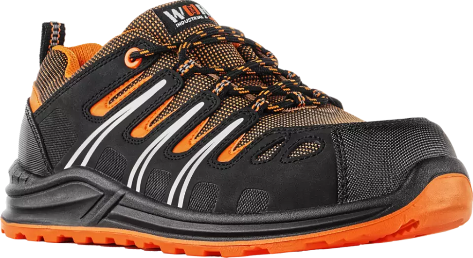 VM Footwear 3165-S1P, BERGAMO Sicherheits-Halbschuhe, S1P, Schwarz/Orange, image 1, gallery thumbnail