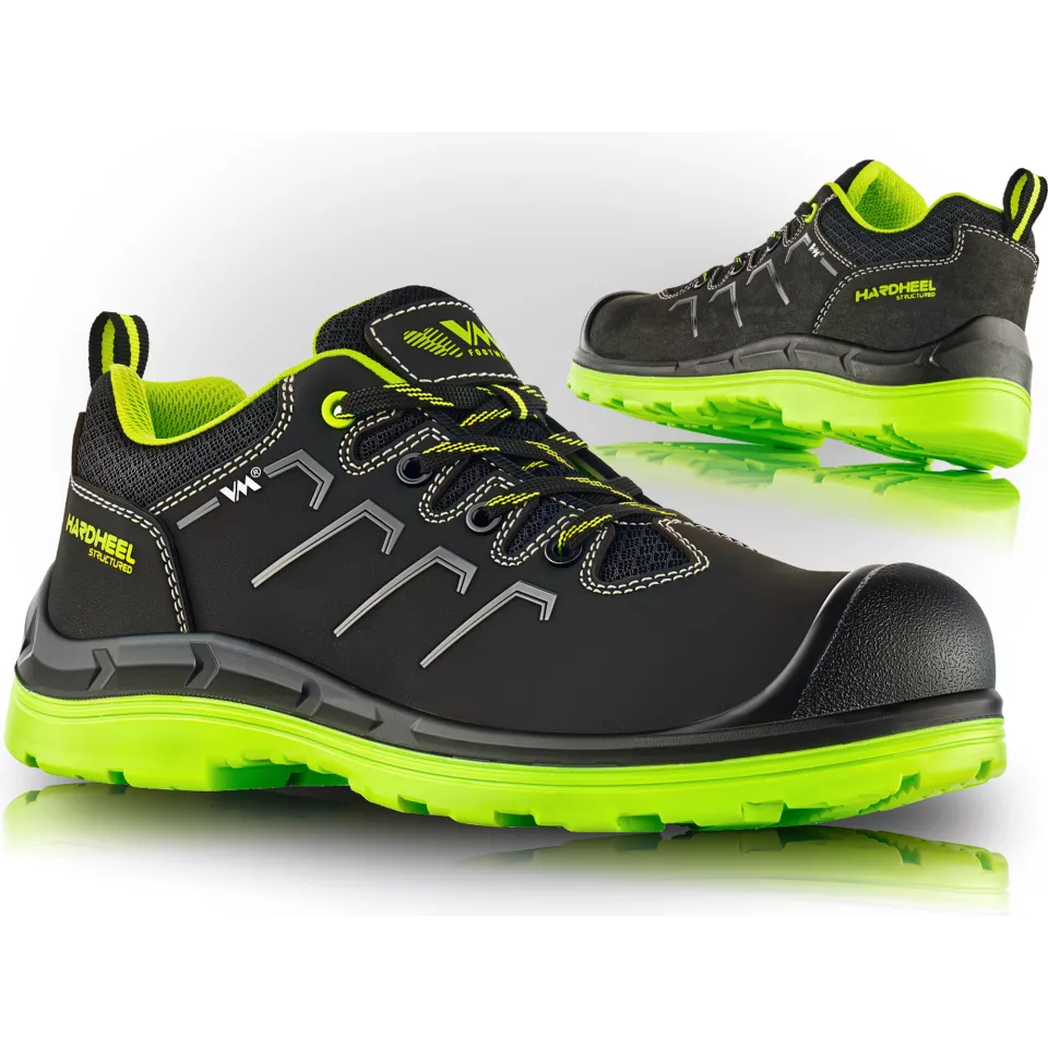 VM Footwear 2695-O2, ANCONA Berufsschuhe, Schwarz/Grün, image 1, gallery thumbnail