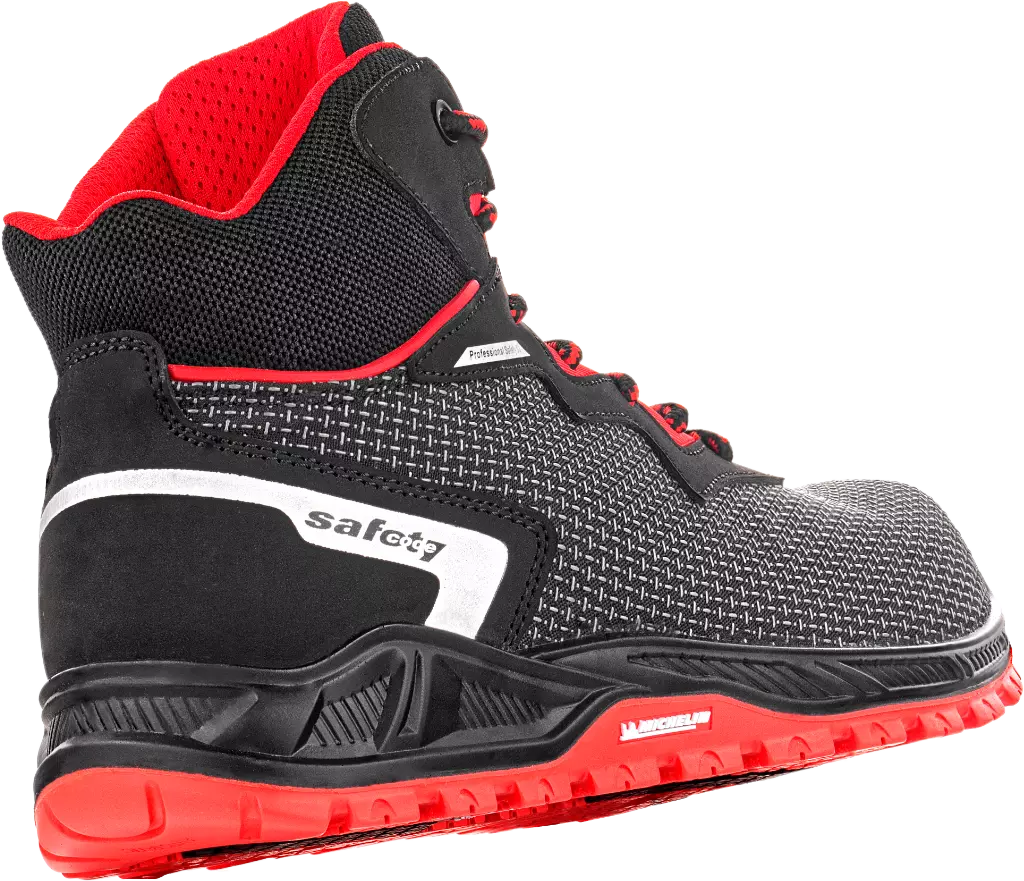 VM Footwear 8180-S3ESD, SACRAMENTO Sicherheitsstiefel, S3, Schwarz/Rot, image 2