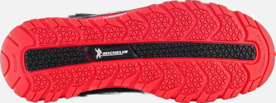 VM Footwear 8180-S3ESD, SACRAMENTO Safety Ankle Shoes, S3, Black/Red, image 5, gallery thumbnail