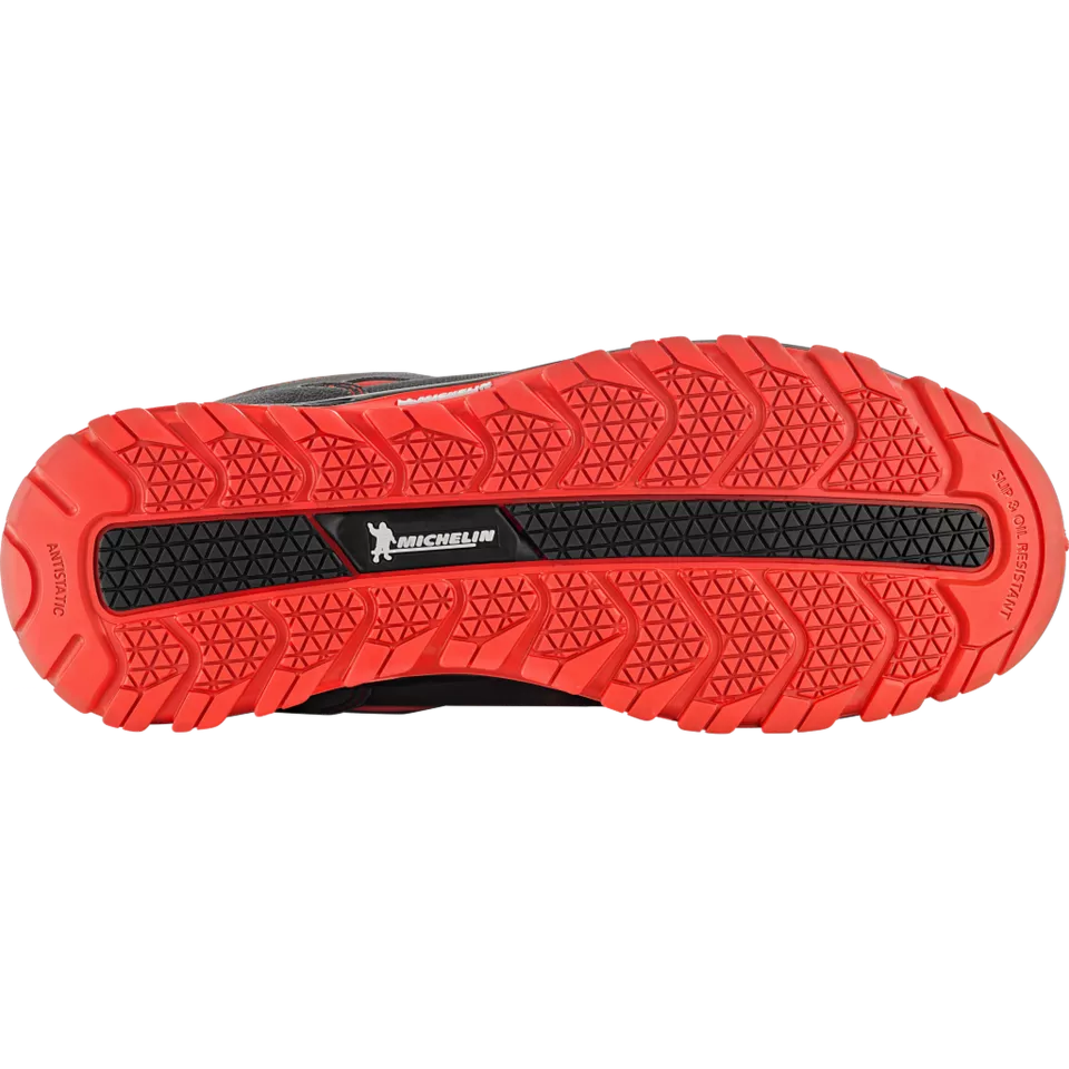 VM Footwear 8195-O1PLBOA, NORIMBERK BOA Berufsschuhe, Schwarz/Rot, image 3, gallery thumbnail