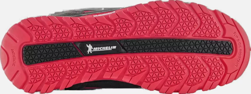 VM Footwear 8190-O1PL, BONN ROOFER Safety Ankle Shoes, O1, Black/Red, image 3, gallery thumbnail