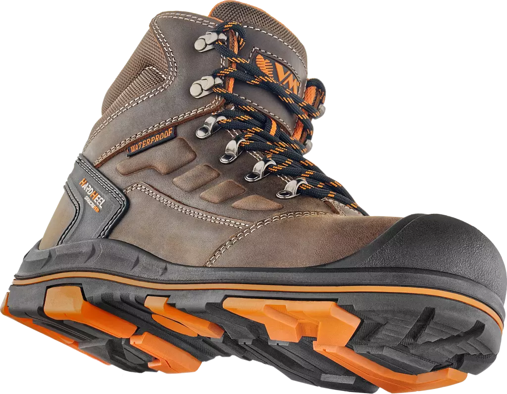 VM Footwear 2550-O6ESD, STUTTGART Berufsknöchelschuhe O6 ESD, Braun/Schwarz, image 6