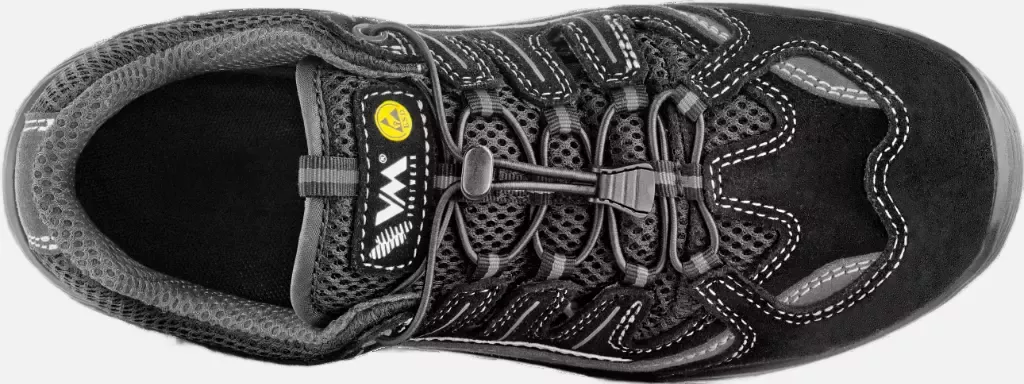 VM Footwear 2035-S1PLESD, BOLOGNA Safety Sandals, S1P, Black/Gray, image 4