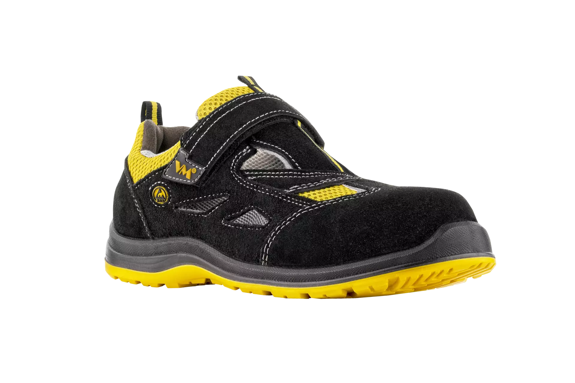 VM Footwear 2145-S1PESD, MICHIGAN Safety Sandals, S1P, Black/Yellow, image 1