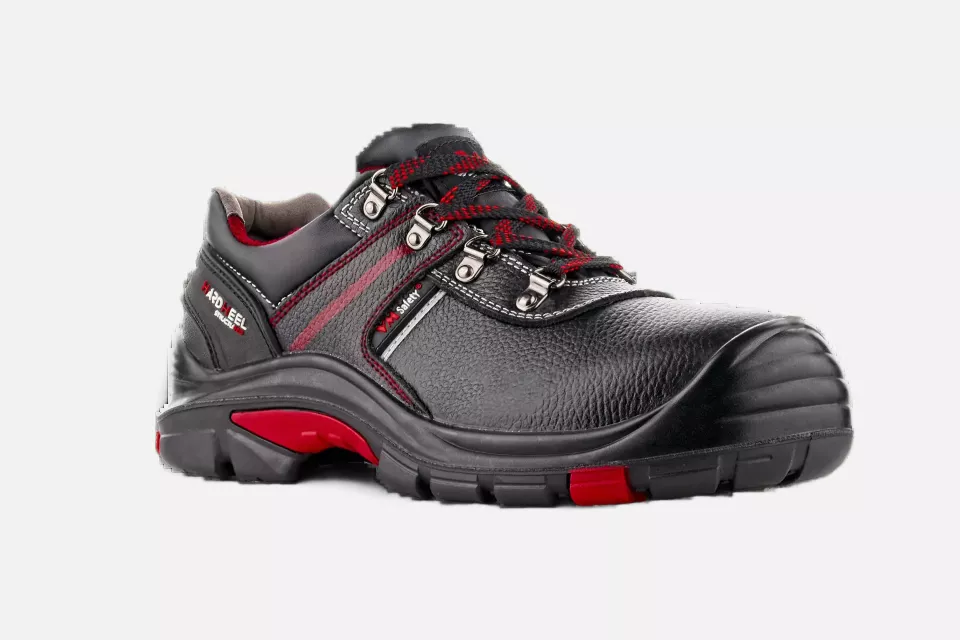 VM Footwear 5065-S1, COVENTRY Safety Low Shoes, S1, Black/Red, image 1, gallery thumbnail