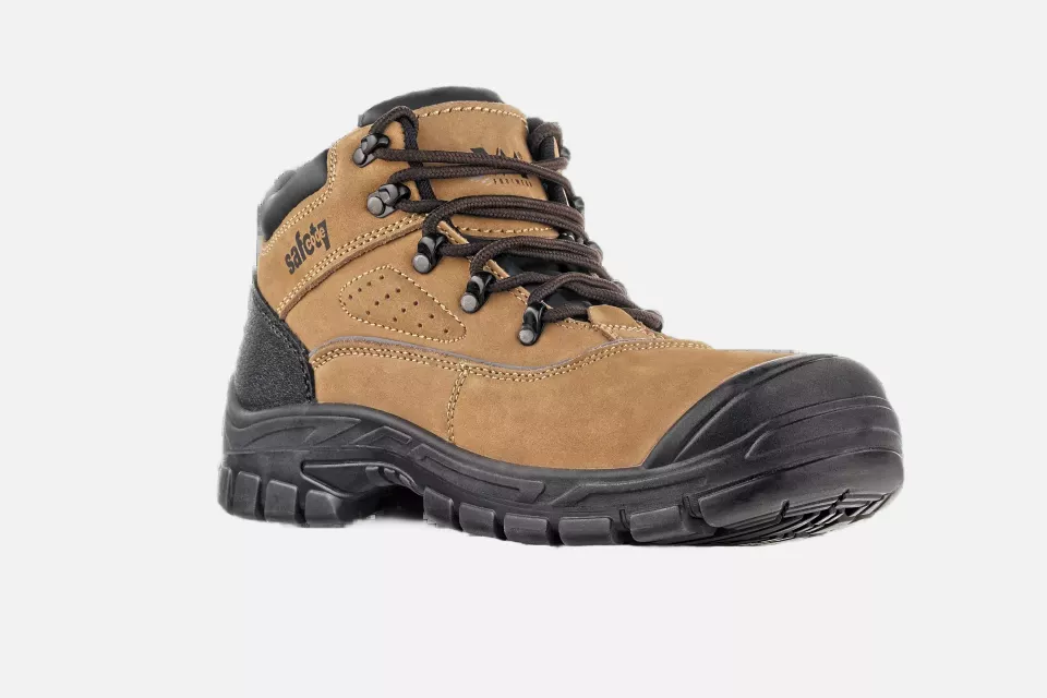 VM Footwear 2760-S3L, DAMASK Safety Ankle Shoes, S3, Tan/Black, image 1, gallery thumbnail