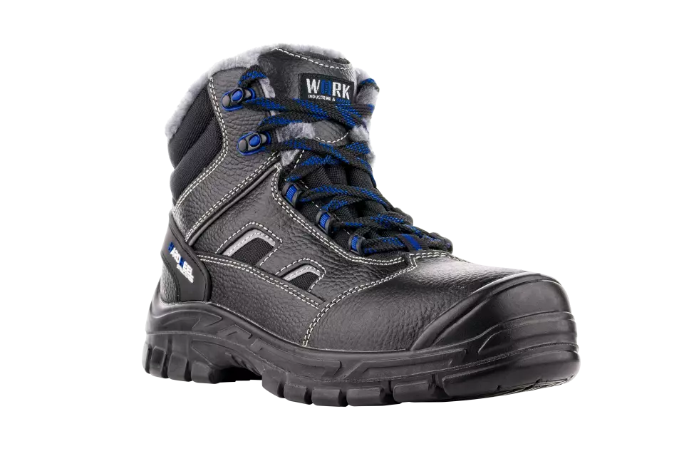 VM Footwear 2880-O2W, BRUSEL Winter Occupational Ankle Shoes, O2W, Black/Blue