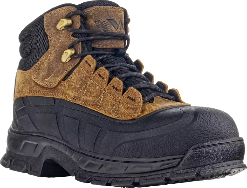 VM Footwear 4980-S3, BALTIMORE Safety Ankle Shoes, S3, Brown/Black