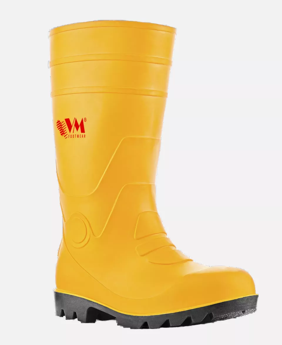 VM Footwear 1002-S5, SAPPORO Safety Rubber Boots, S5, Yellow/Black, image 1, gallery thumbnail