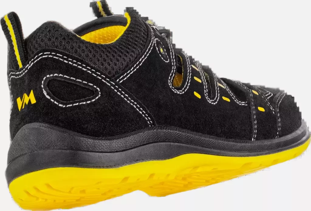 VM Footwear 2115-S1ESD, MEMPHIS Safety Sandals, S1, Black/Yellow, image 2