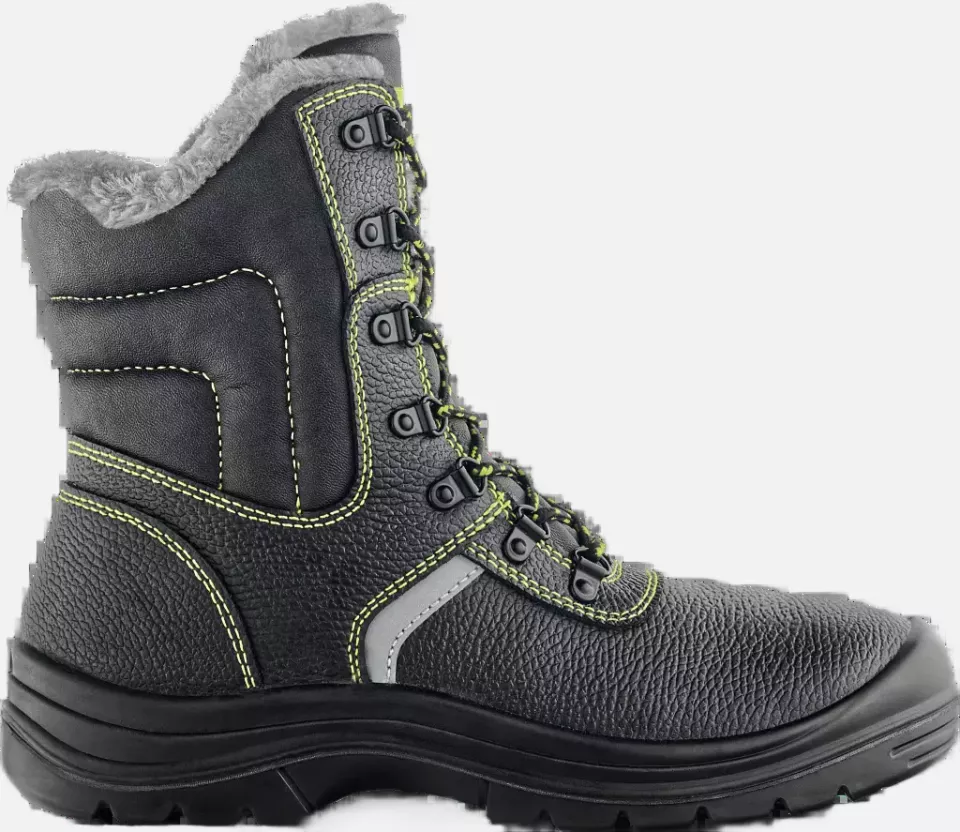 VM Footwear 3290-S3W, FALUN Safety Boots, S3, Black/Lime, image 3, gallery thumbnail