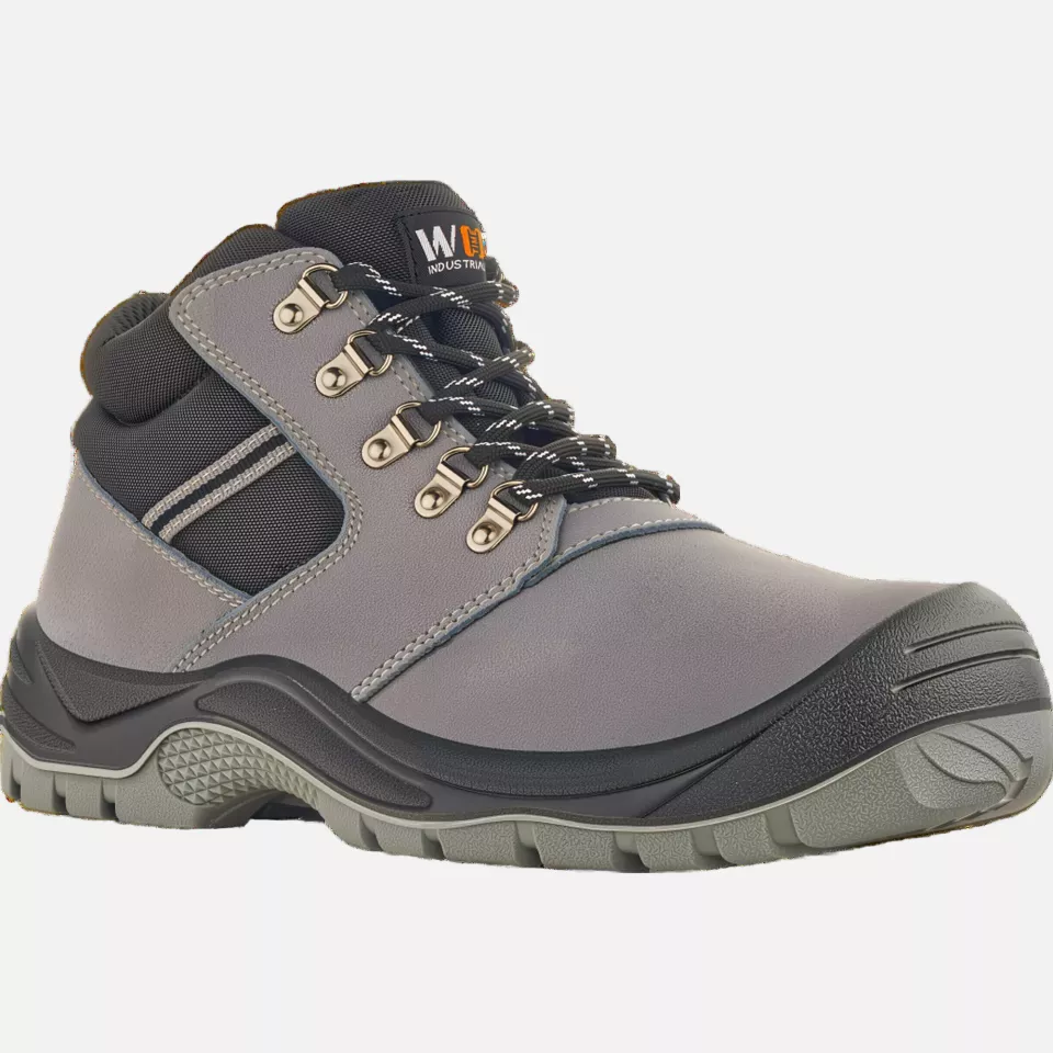 VM Footwear 3390-O2, BURGAS Mid Occupational Shoes, Grey, image 1, gallery thumbnail