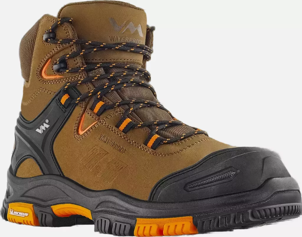 VM Footwear 6430-S3, ARKANSAS Safety Ankle Shoes, S3, Brown/Black, image 1