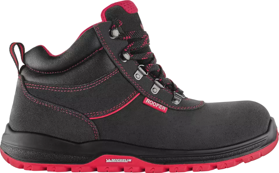 VM Footwear 8190-O1PL, BONN ROOFER Sicherheitsknöchelschuhe, O1, Schwarz/Rot, image 4, gallery thumbnail