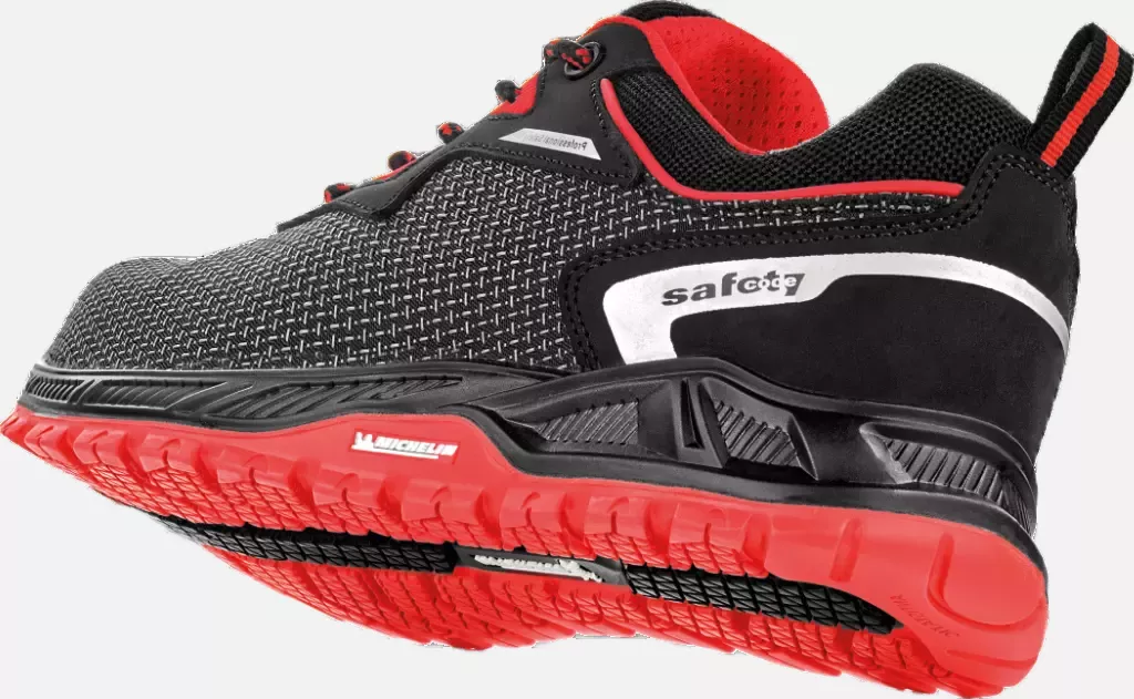 VM Footwear 8185-S3ESD, MILWAUKEE Safety Low Shoes, S3, Black/Red, image 2