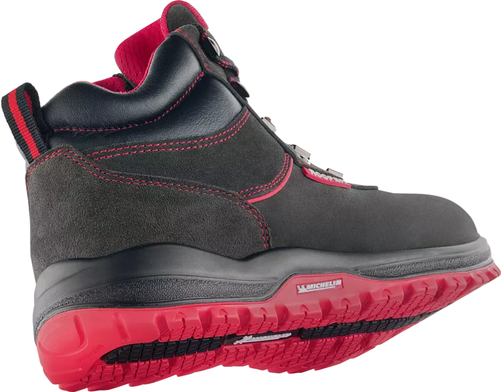 VM Footwear 8190-O1PL, BONN ROOFER Sicherheitsknöchelschuhe, O1, Schwarz/Rot, image 2
