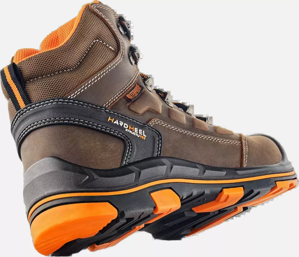 VM Footwear 2550-O6ESD, STUTTGART Occupational Ankle Shoes, O6 ESD, Brown/Black, image 2, gallery thumbnail