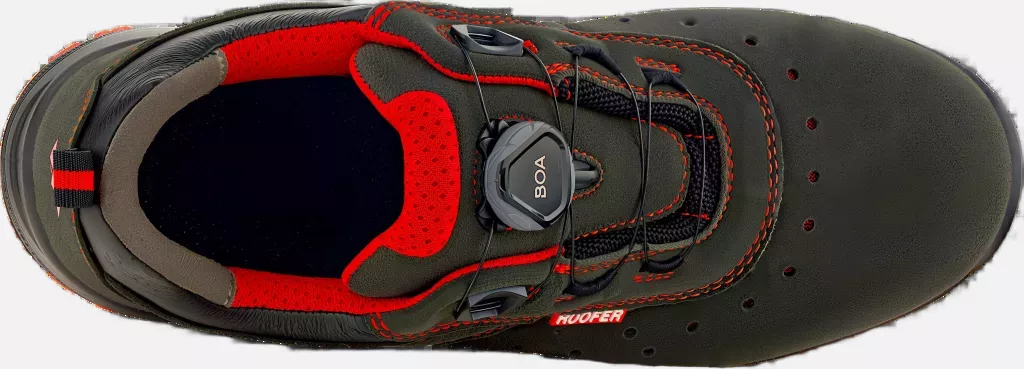 VM Footwear 8195-O1PLBOA, NORIMBERK BOA Occupational Shoes, Black/Red, image 6