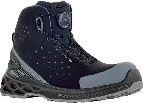 VM Footwear BERLIN Mid BOA Safety Shoes S1P ESD, Black