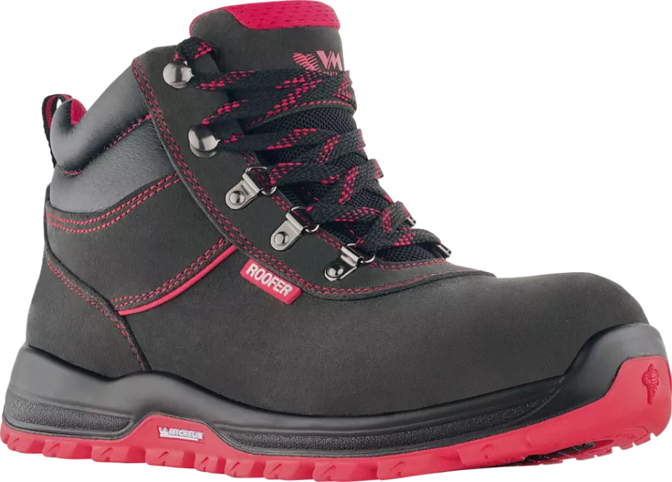 VM Footwear 8190-O1PL, BONN ROOFER Sicherheitsknöchelschuhe, O1, Schwarz/Rot, image 1, gallery thumbnail