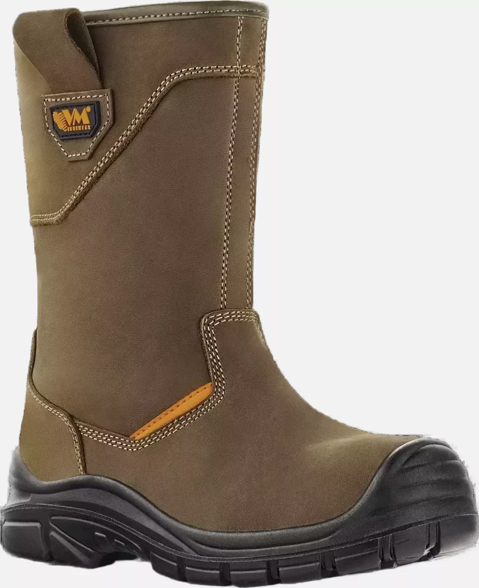 VM Footwear 5180-S3, EDINBURGH Safety Boots, S3, Brown/Black, image 1, gallery thumbnail