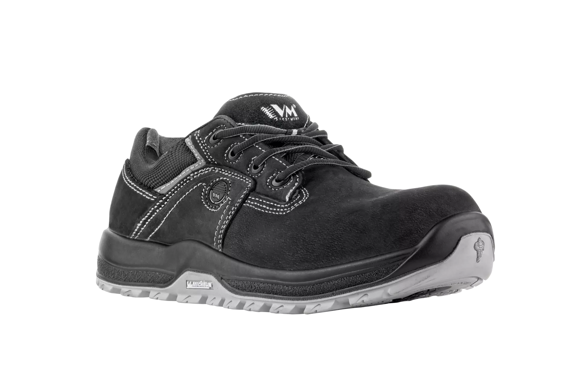 VM Footwear 8135-S1, DAKOTA Safety Low Shoes, S1, Black/Grey