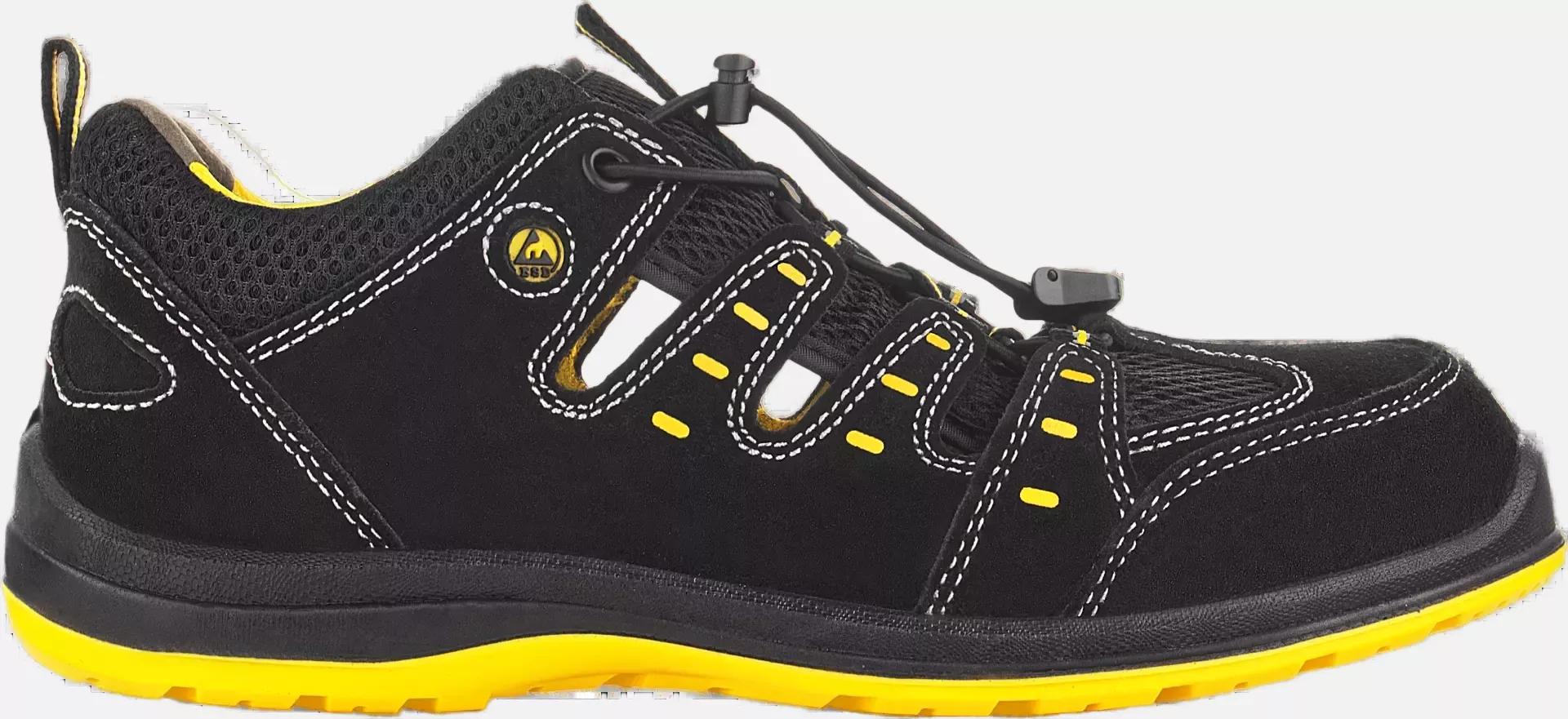 VM Footwear 2115-S1ESD, MEMPHIS Safety Sandals, S1, Black/Yellow, image 3