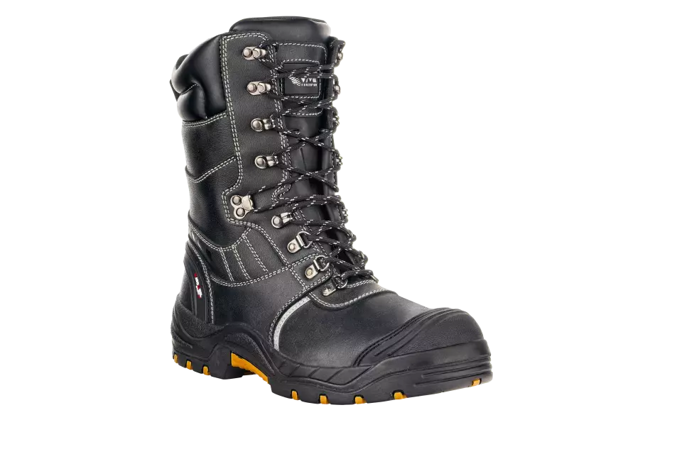 VM Footwear 2390-S3, GLASGOW Safety Boots, S3, Black/Yellow, image 1, gallery thumbnail