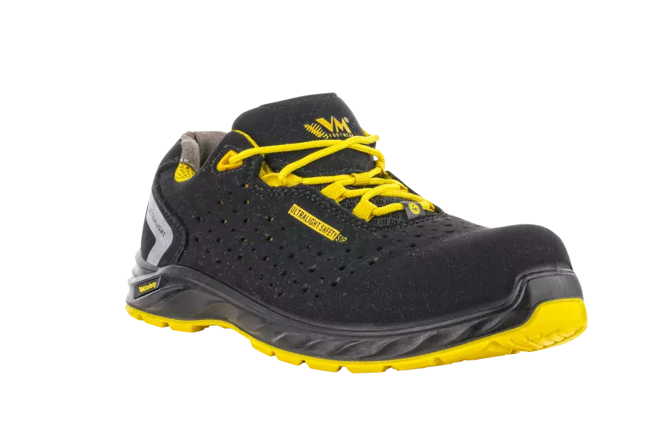 VM Footwear 2285-O1ESD, CHICAGO Berufshalbschuhe, O1, Schwarz/Gelb, image 1, gallery thumbnail