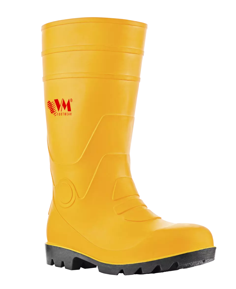 VM Footwear 1002-S5, SAPPORO Safety Rubber Boots, S5, Yellow/Black, image 1, gallery thumbnail