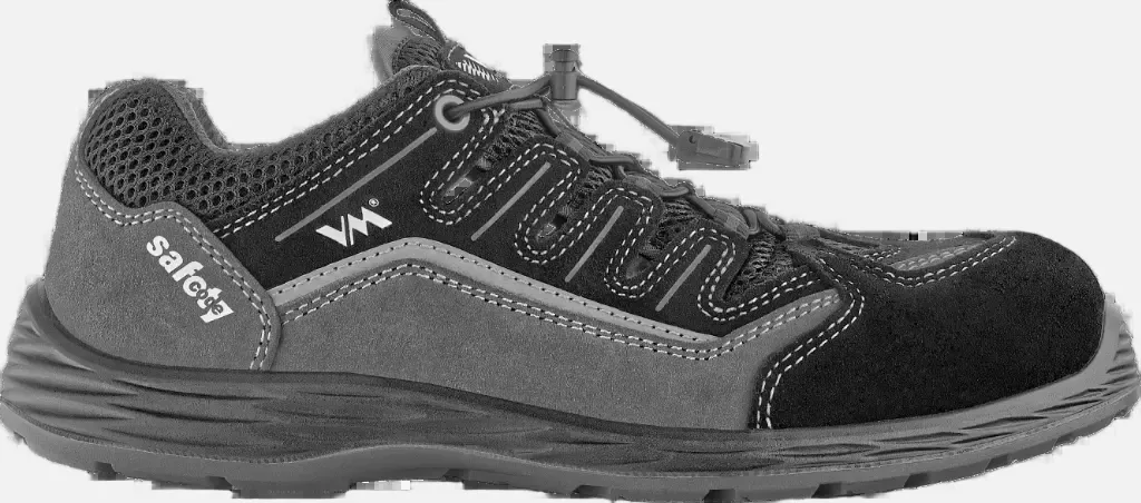 VM Footwear 2035-S1PLESD, BOLOGNA Safety Sandals, S1P, Black/Gray, image 3