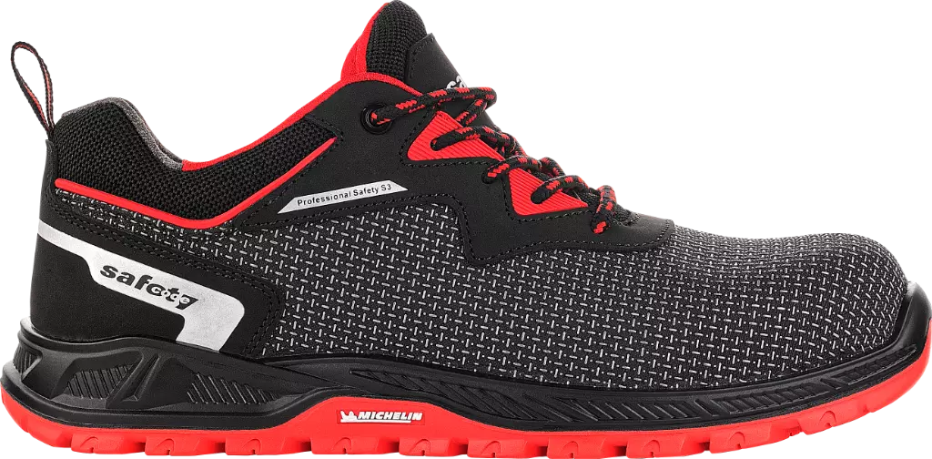 VM Footwear 8185-S3ESD, MILWAUKEE Safety Low Shoes, S3, Black/Red, image 3