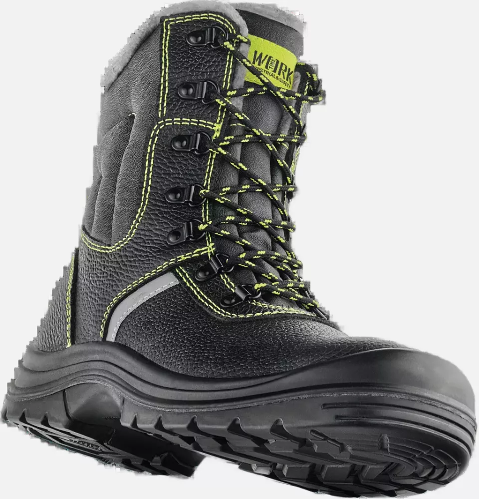 VM Footwear 3290-S3W, FALUN Safety Boots, S3, Black/Lime, image 6, gallery thumbnail
